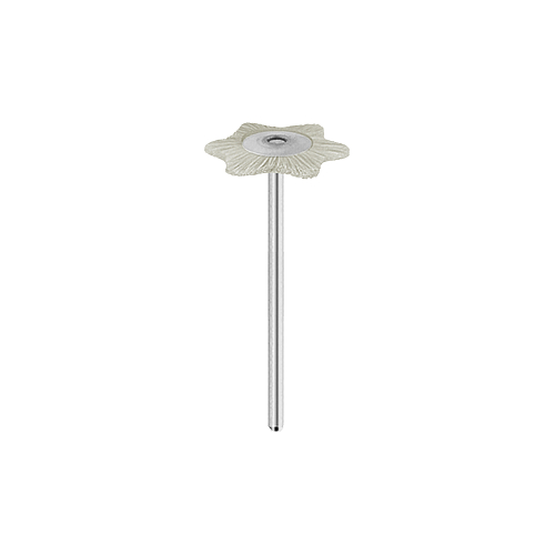 Ziegenhaar-Bürste "Stern" [Ø 22 x 2 mm | weiß]