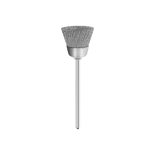 Stahldraht-Bürste [Ø 15 x 10 mm | Schaft 2,35 mm]
